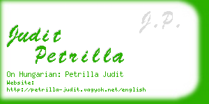 judit petrilla business card